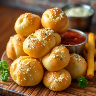 Garlic Parmesan Bread Knots