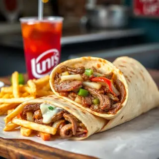 Philly Cheesesteak Wrap Combo