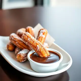 Churro Bites with Dipping Sauce